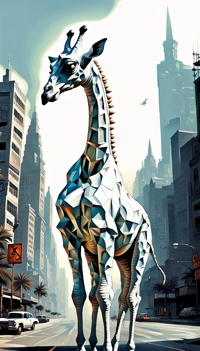 This Giraffe Knows The City