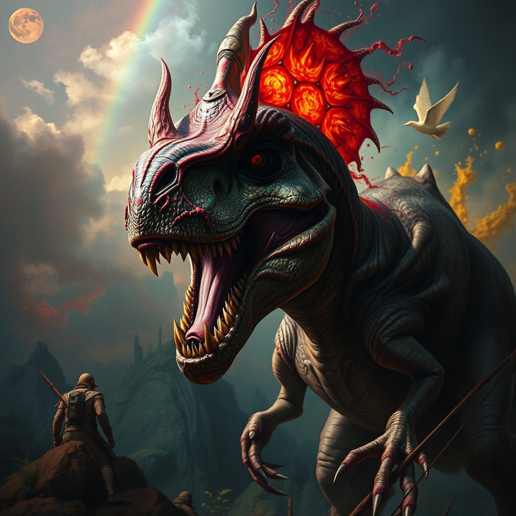 Hieronymus Bosch-Inspired Beast from the Apocalypse