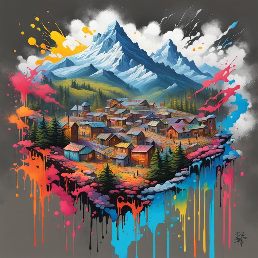 Graffiti Art of 1812 Mountain Culture