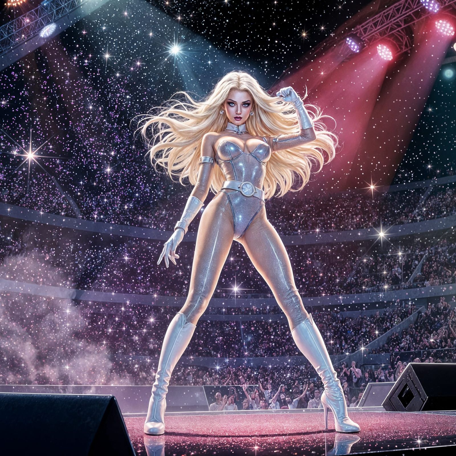 Pop Sugar Superhero Fights Villains on Stage