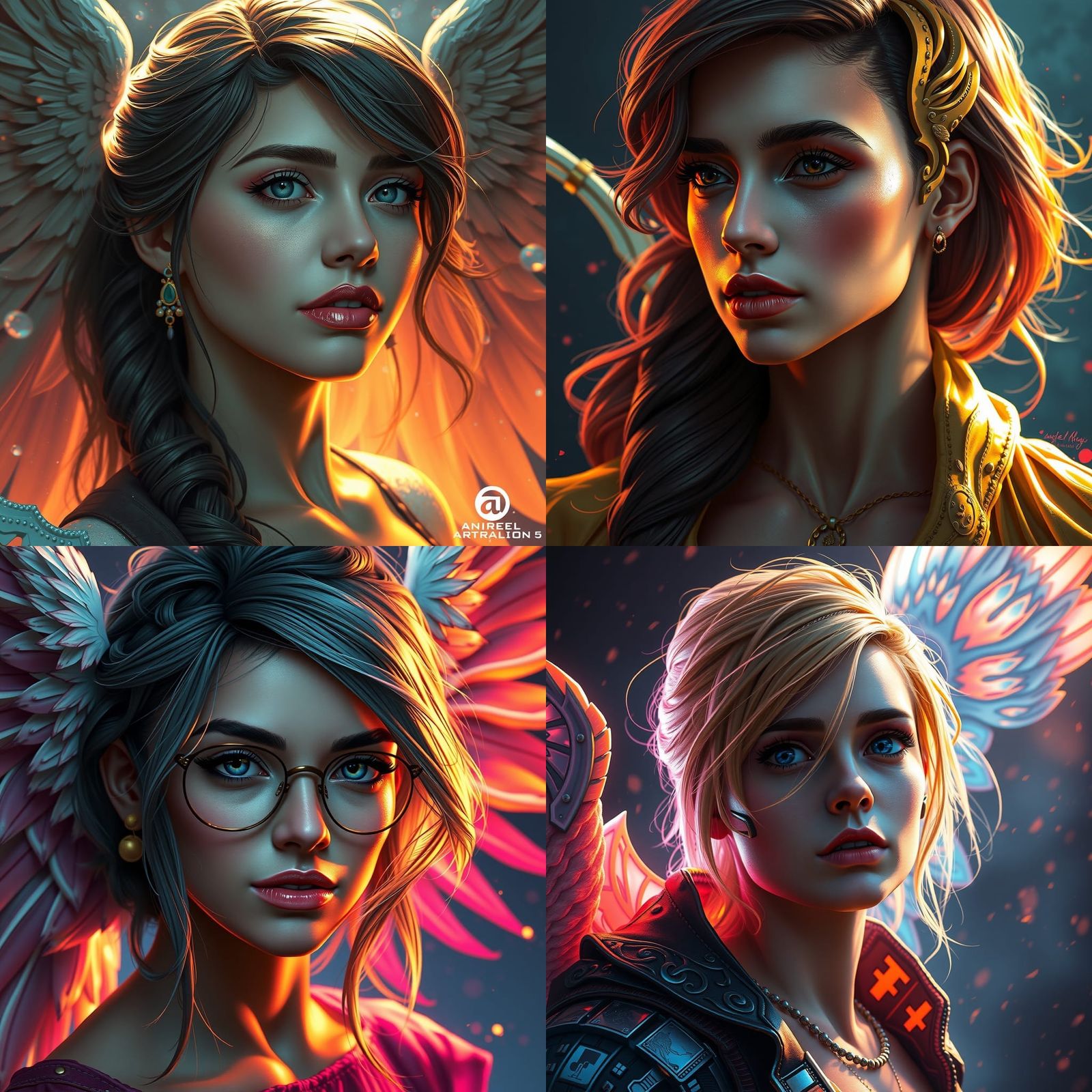 Detailed Portrait Concept Art in Artgerm Style