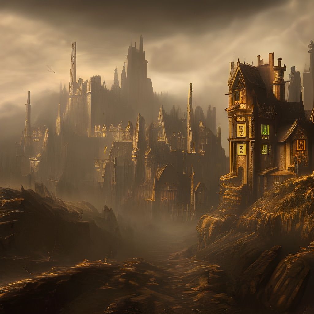 Steampunk Dark Ages Fantasy Concept Art