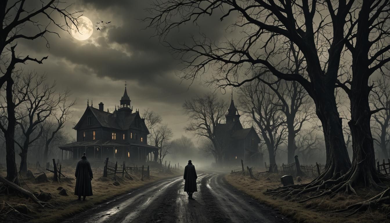 Macabre Dark Art: Creepy Horror Scenery