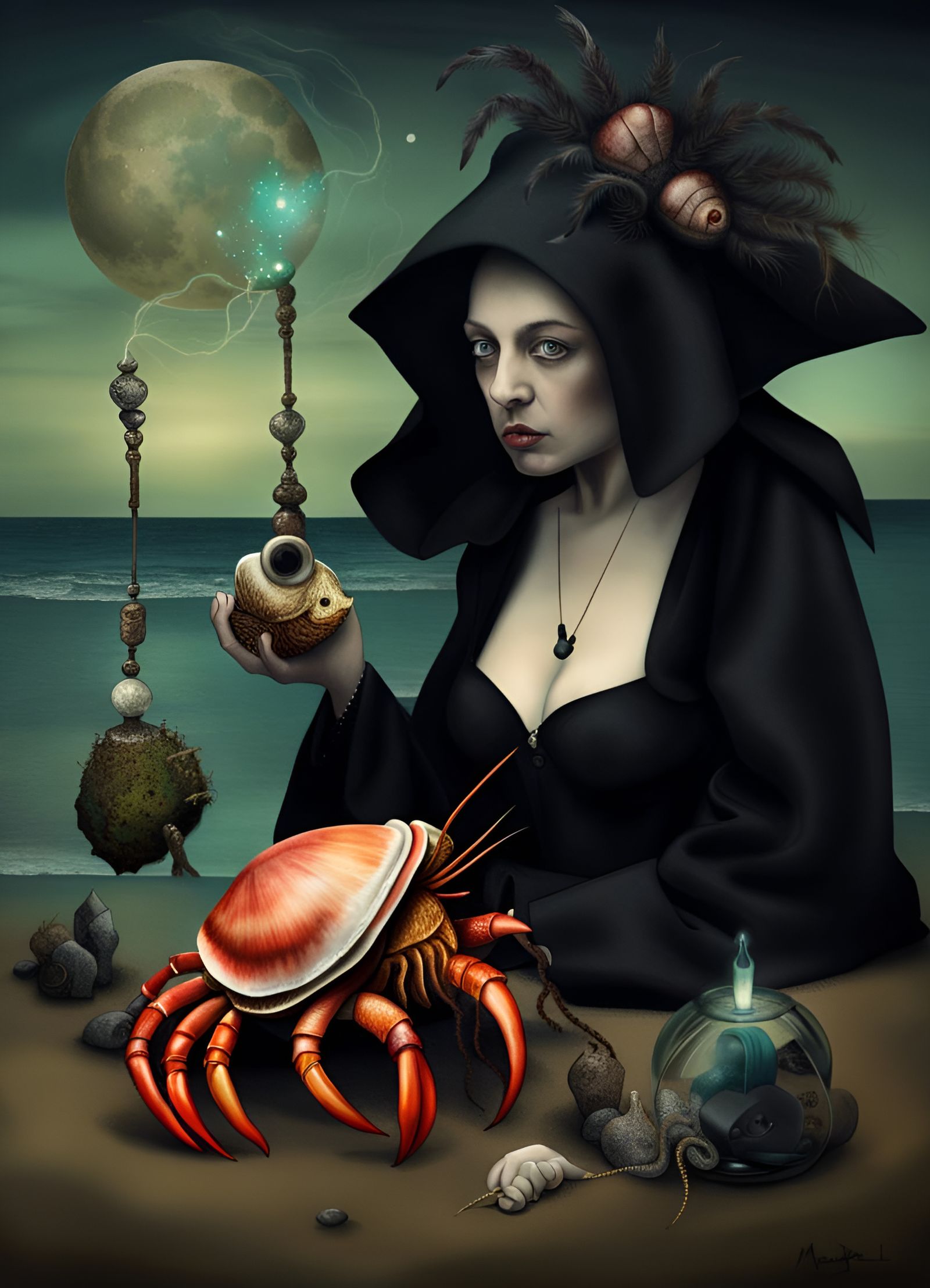 Inspired by de Gheyn' s Study of Hermit Crab and Witchcraft