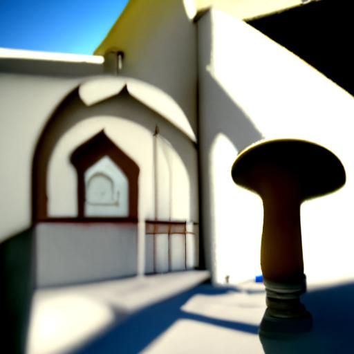 Detailed 3D Mosque Render with Shading