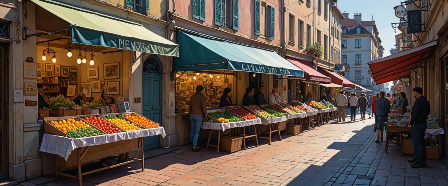 Flower Stall at Sunday Art Market