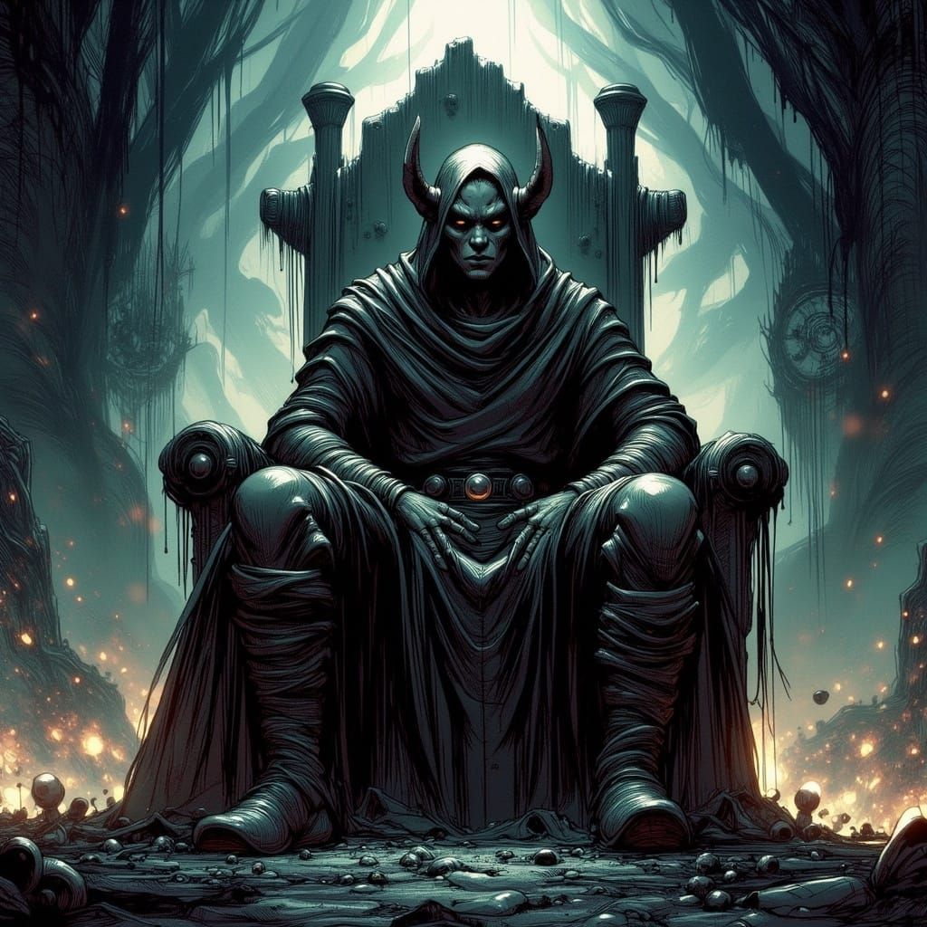 Dark King Link on Ancient Throne
