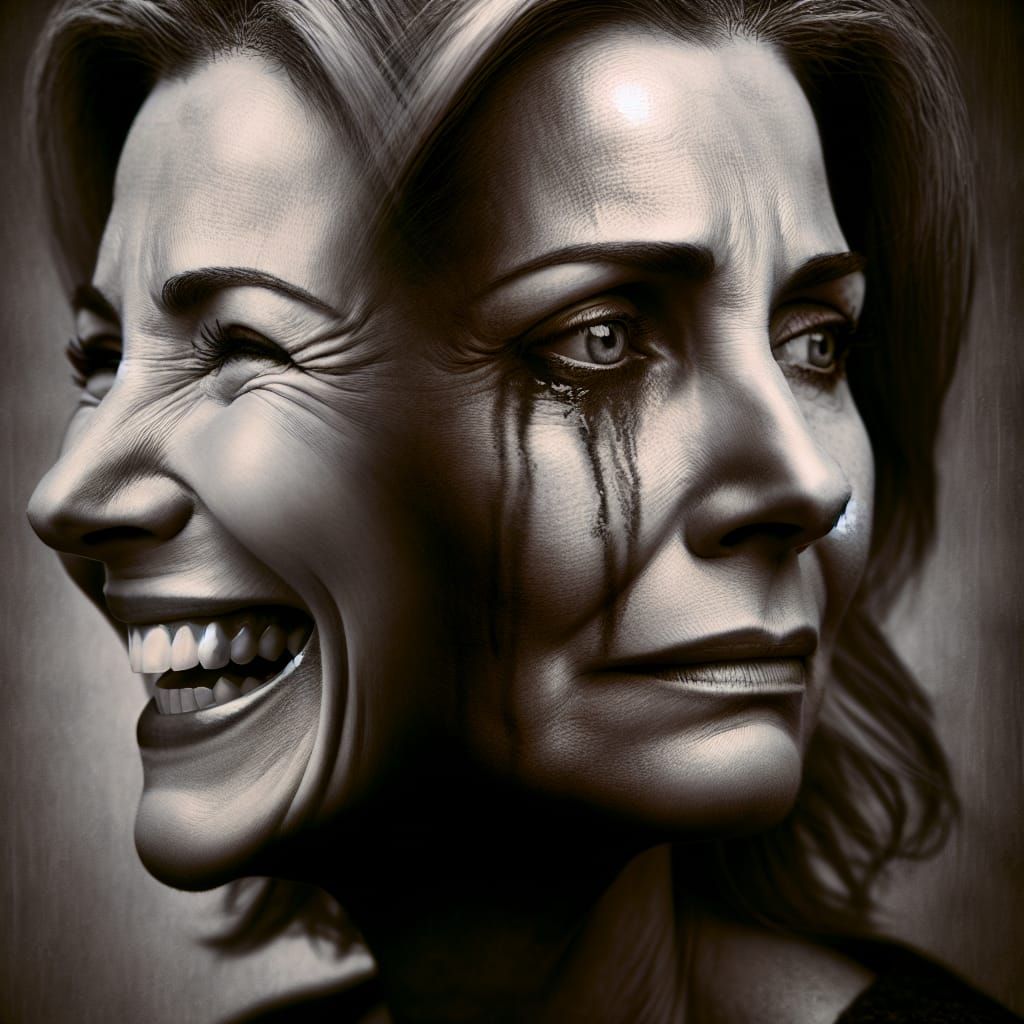 Torn Portrait of a Masked Soul