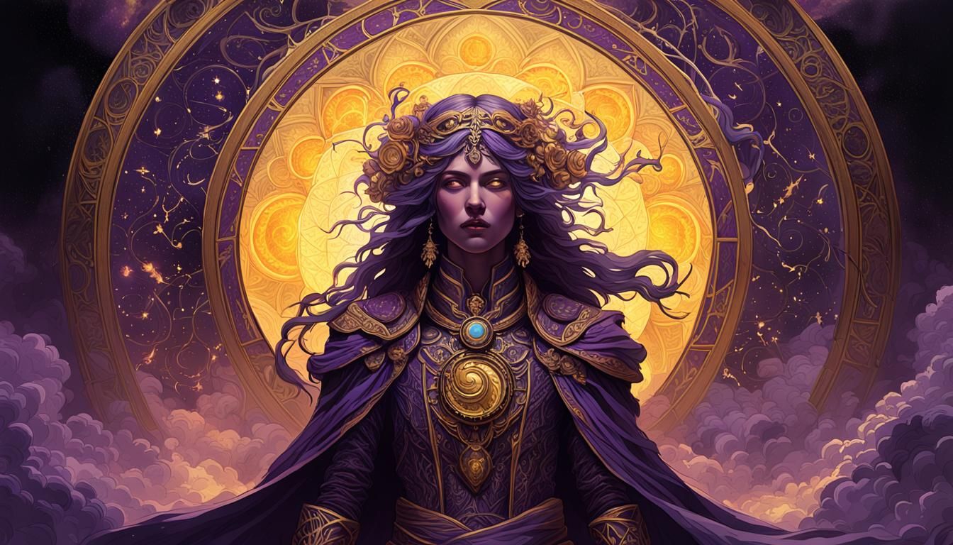 Cosmic Implosion: A Dark Fantasy Concept Art