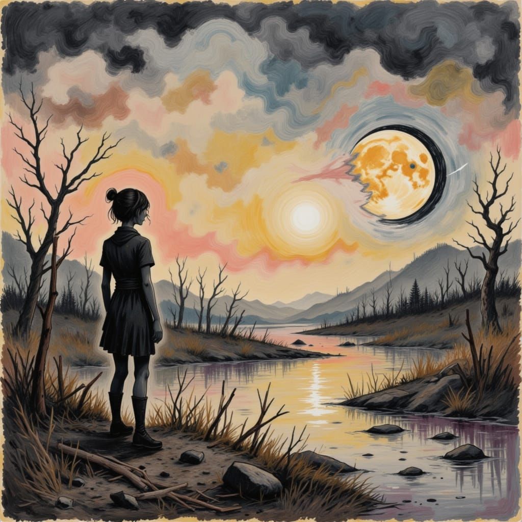 "There goes the Moon!..."