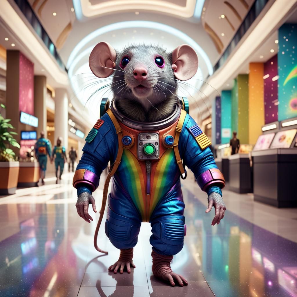 Rainbow Rat in Spacesuit: Mall Adventure