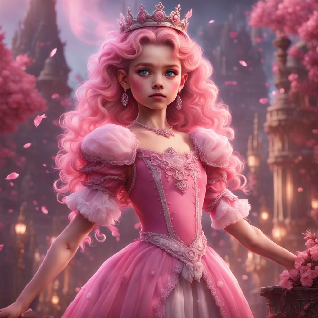 Girly Boy as Pink Princess: Fantasy Concept Art
