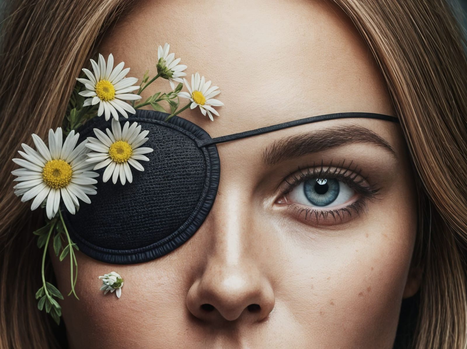 Daisy Eyepatch: A Fantasy Photo Portrait