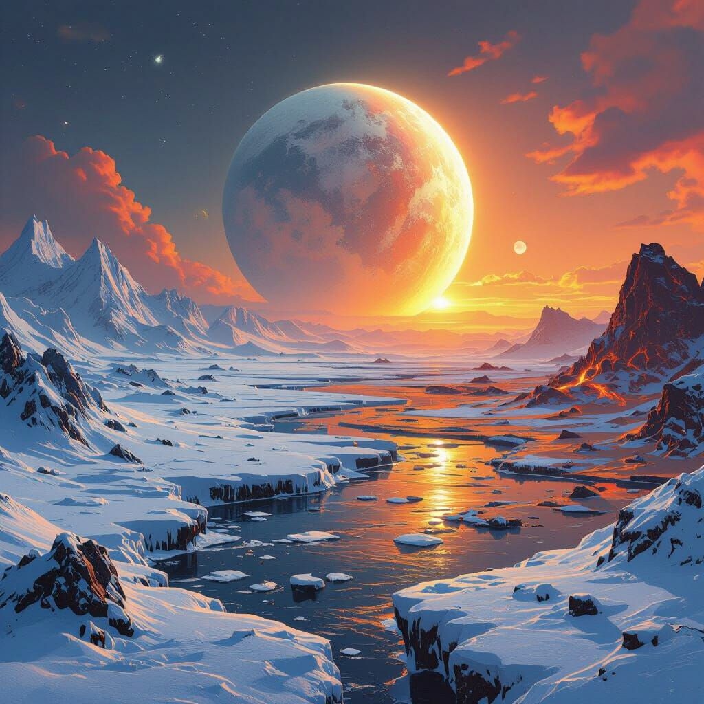 Divided Planet: Frozen Winter and Fiery Sunlight