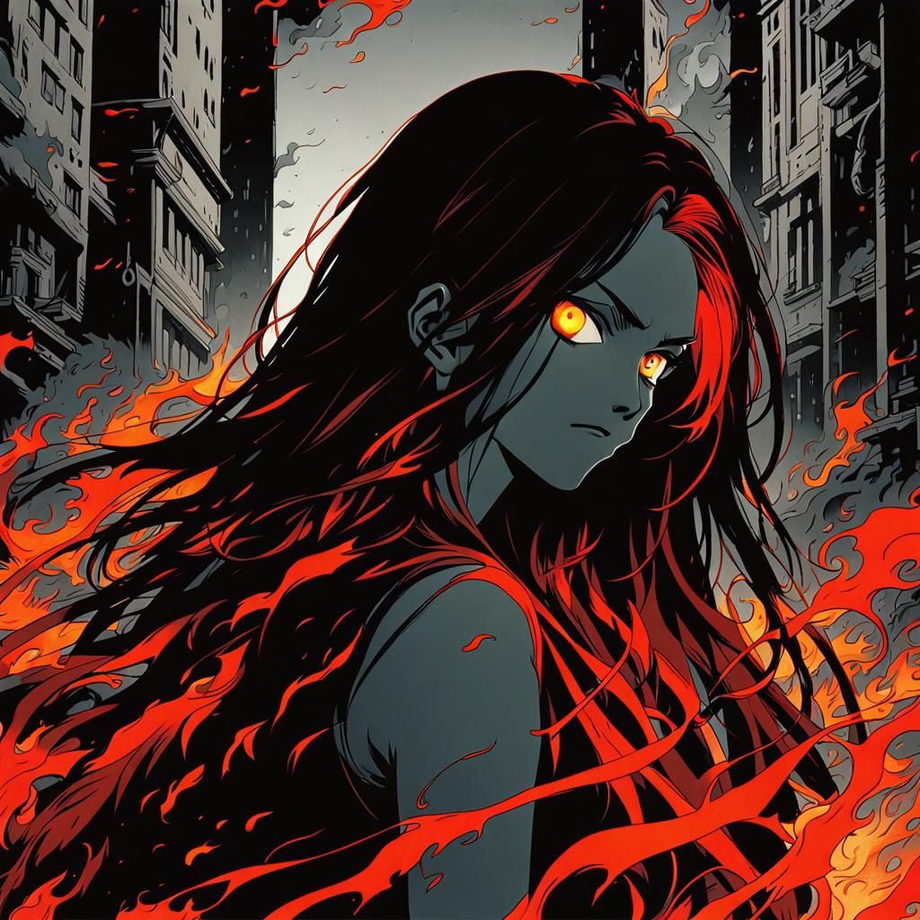 Stern Anime Goddess Reveals Intense Emotion in Studio Trigge...