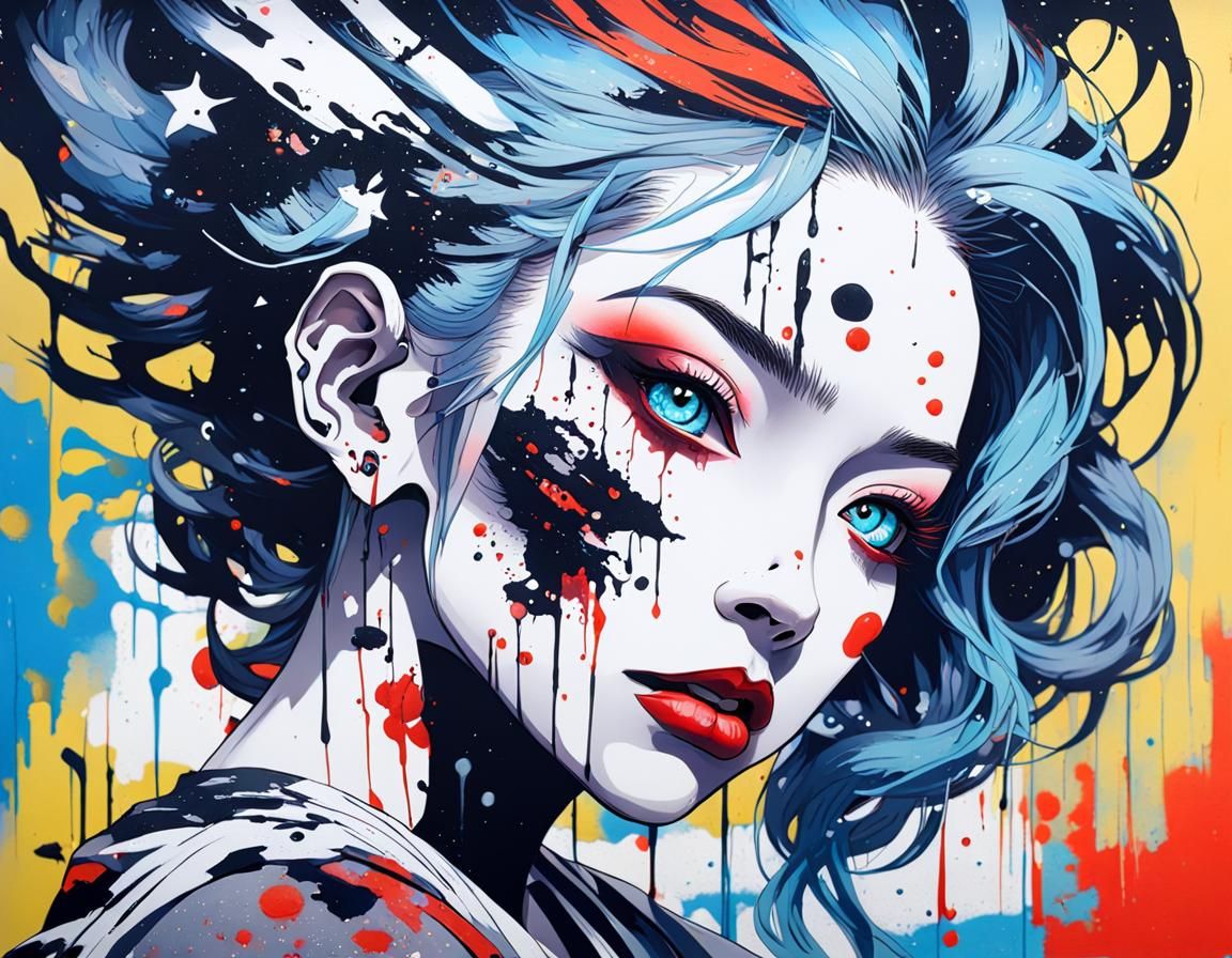 Sad Woman in Space: Ukiyo-e Japanese Horror