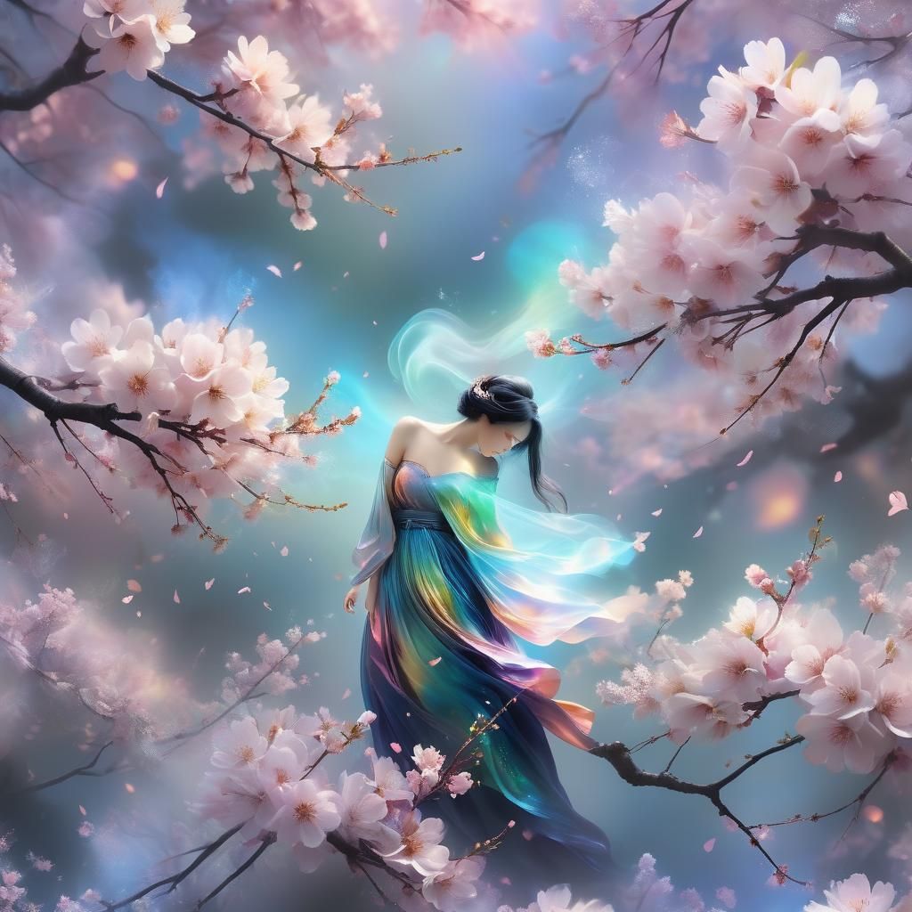 Ephemeral Blossoms in Holographic Spring Wind