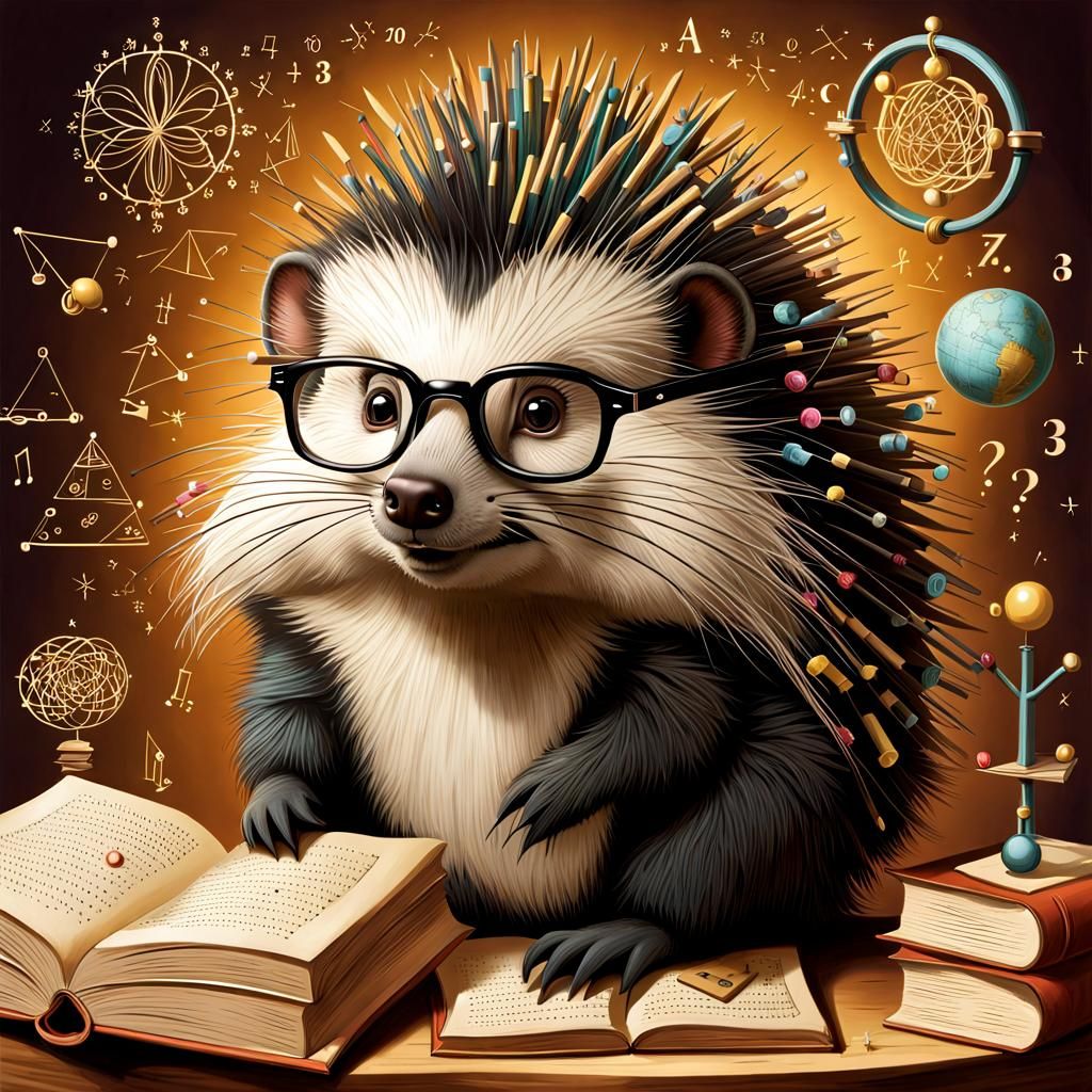Magical Mathematics: Porcupine in a Whimsical Study