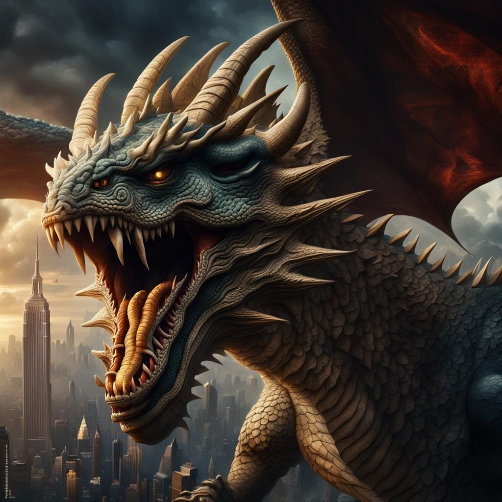 USA as a Dragon: Digital Matte Painting