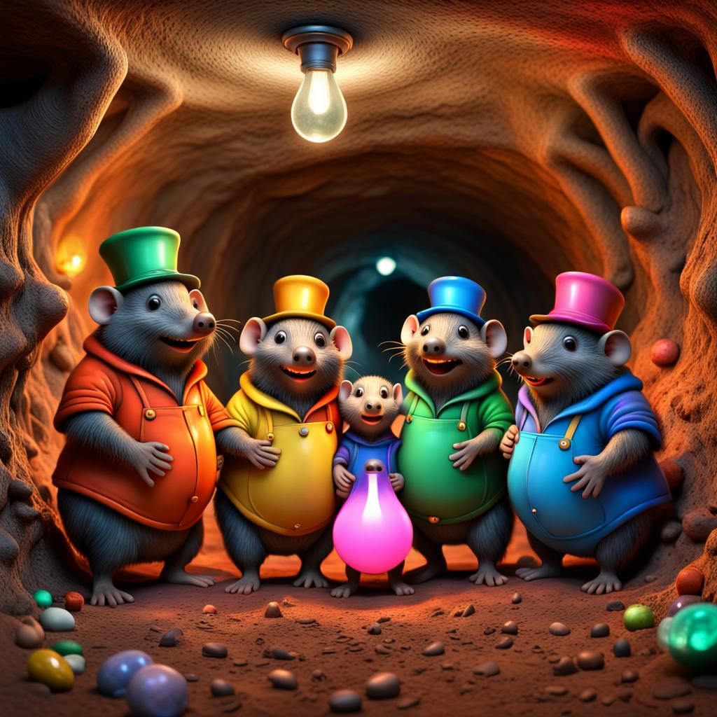 The secret underground passage of the Mole Family