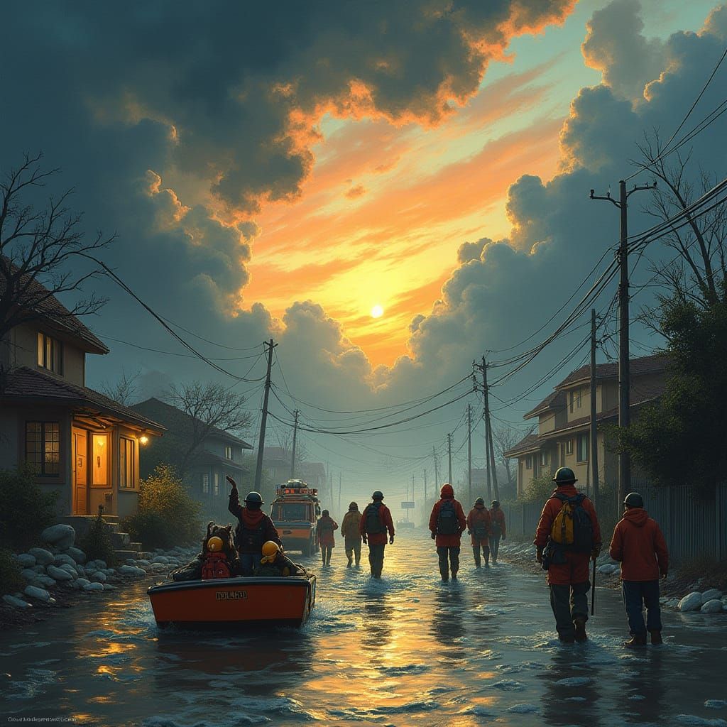 Daring Humanity Confronts the Fury of the Storm