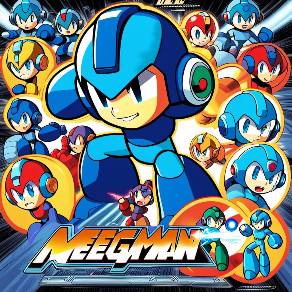 Mega Man AI Image