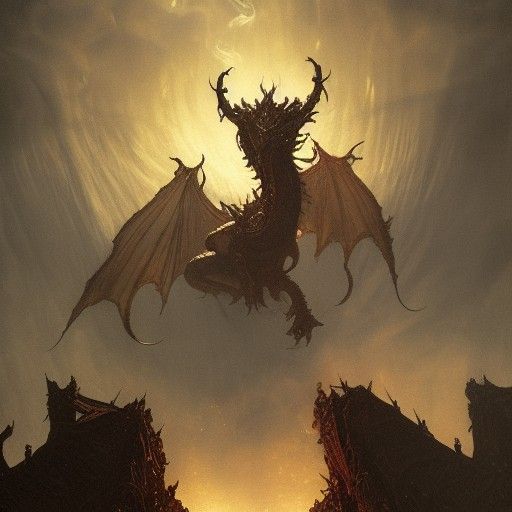 Golden Dragon Farting: A Doré-esque Horror