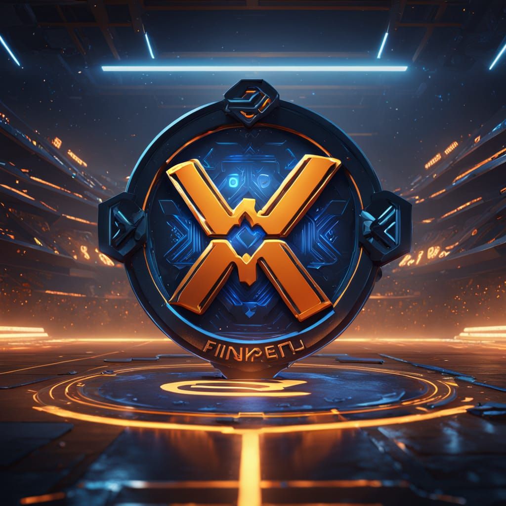 Esports Team Logo X9 on Fantasy Background