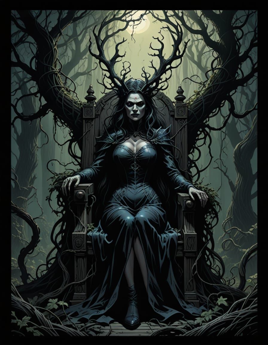 Grim Dark Comic Book Art of the Witch Queen