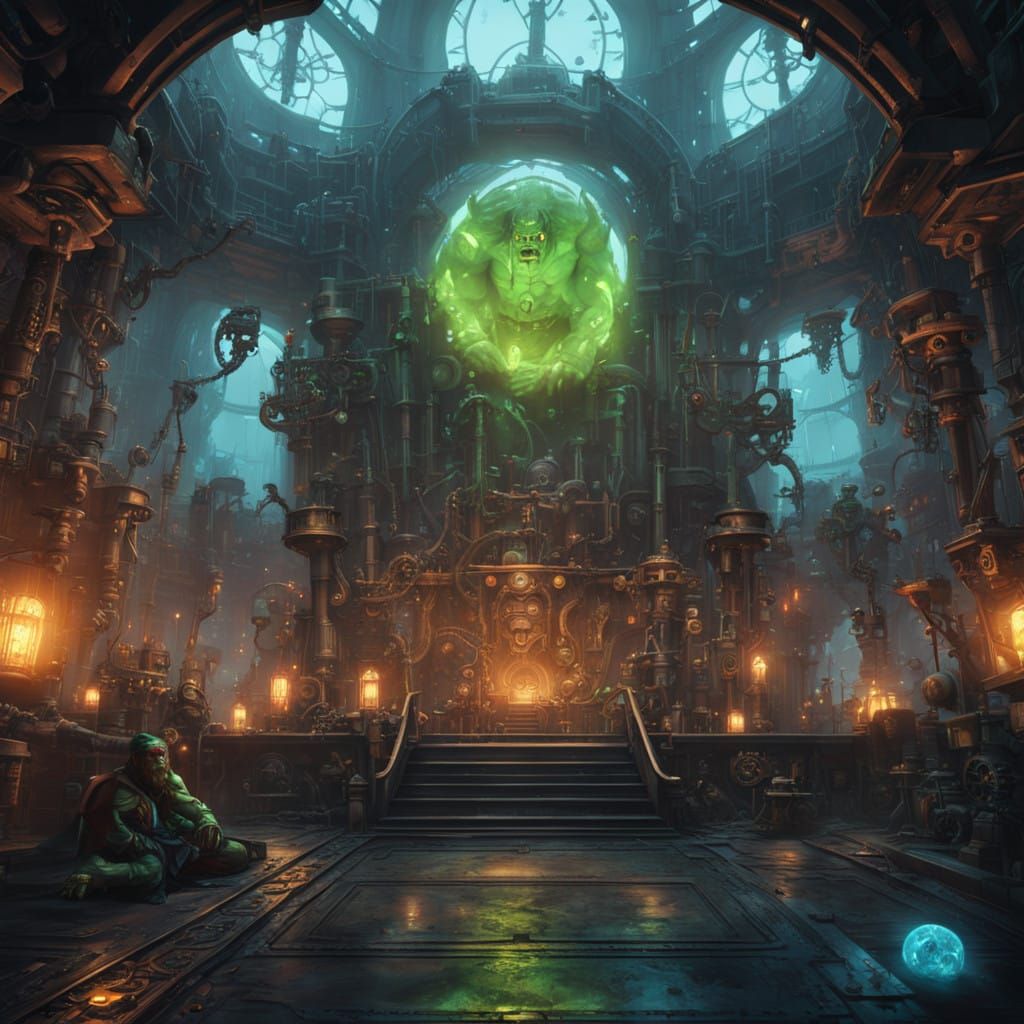 Mystical Cyborg Conjures Dark Industrial Magic