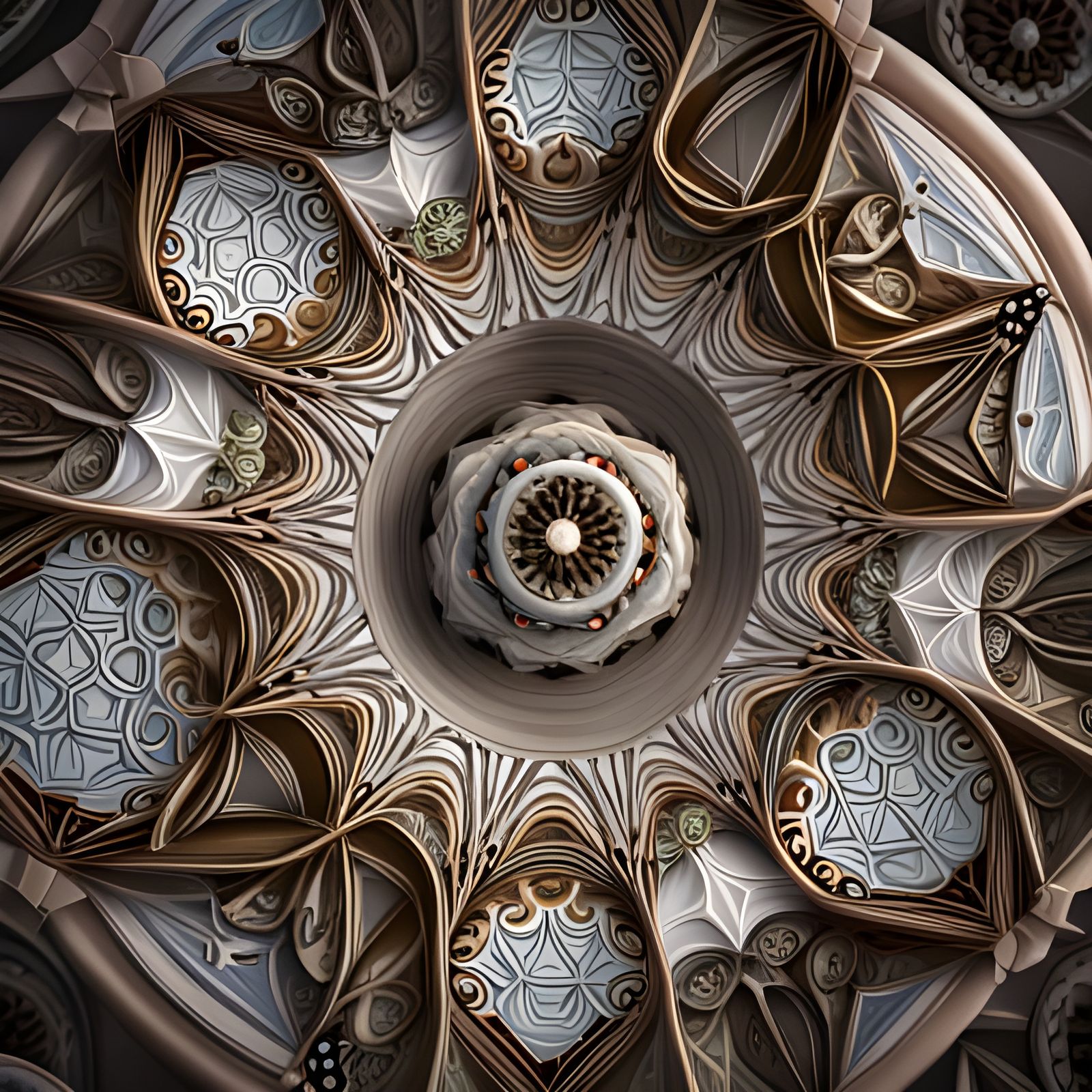 Intricate 3D Kaleidoscope Render in High Quality