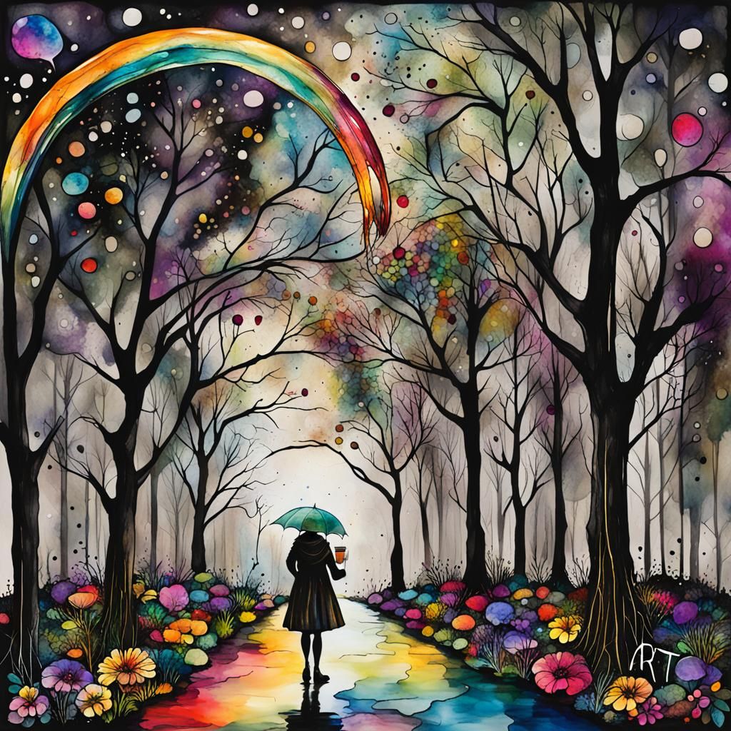 Alcohol Ink Art: Expressive Message