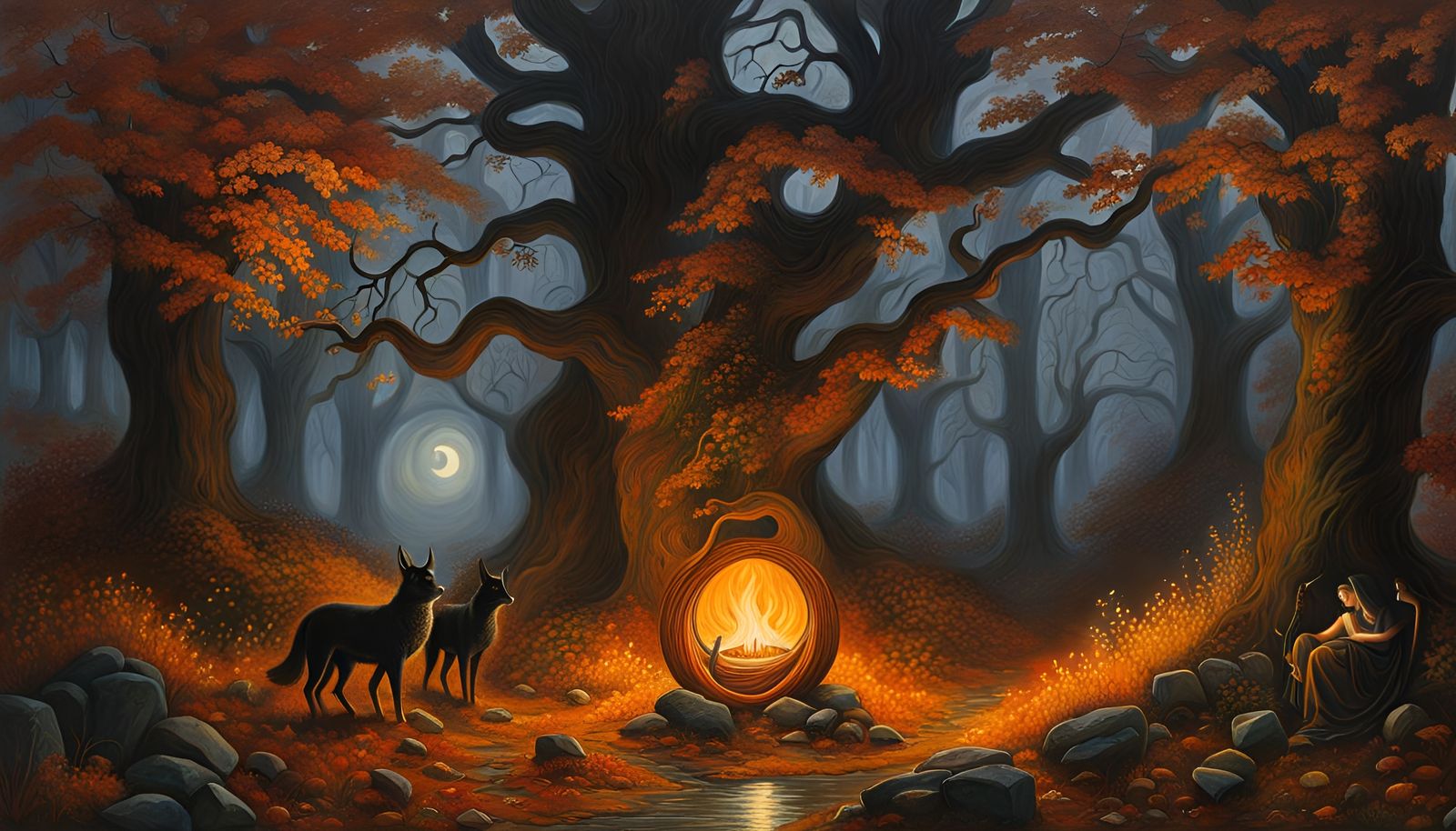Detailed Painting of Samhain