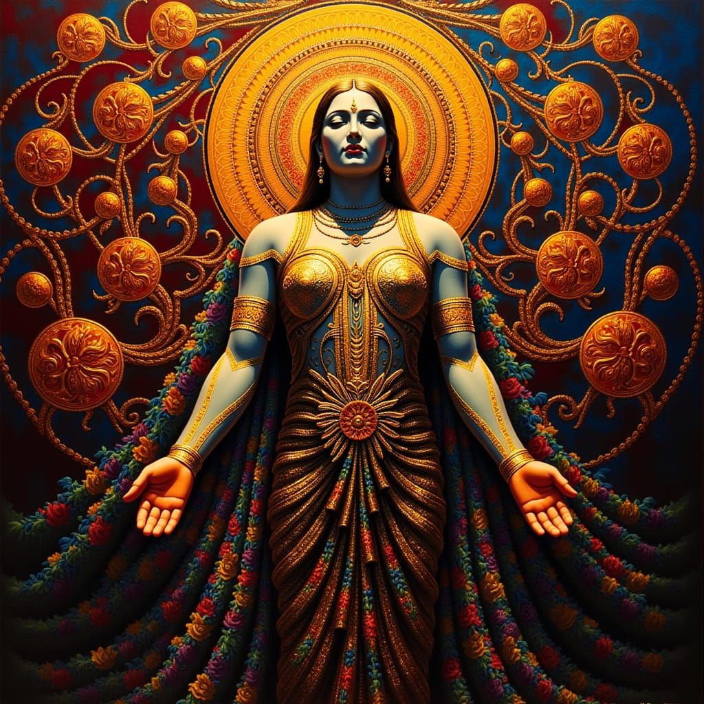 Masterpiece Painting of Beauty and Truth