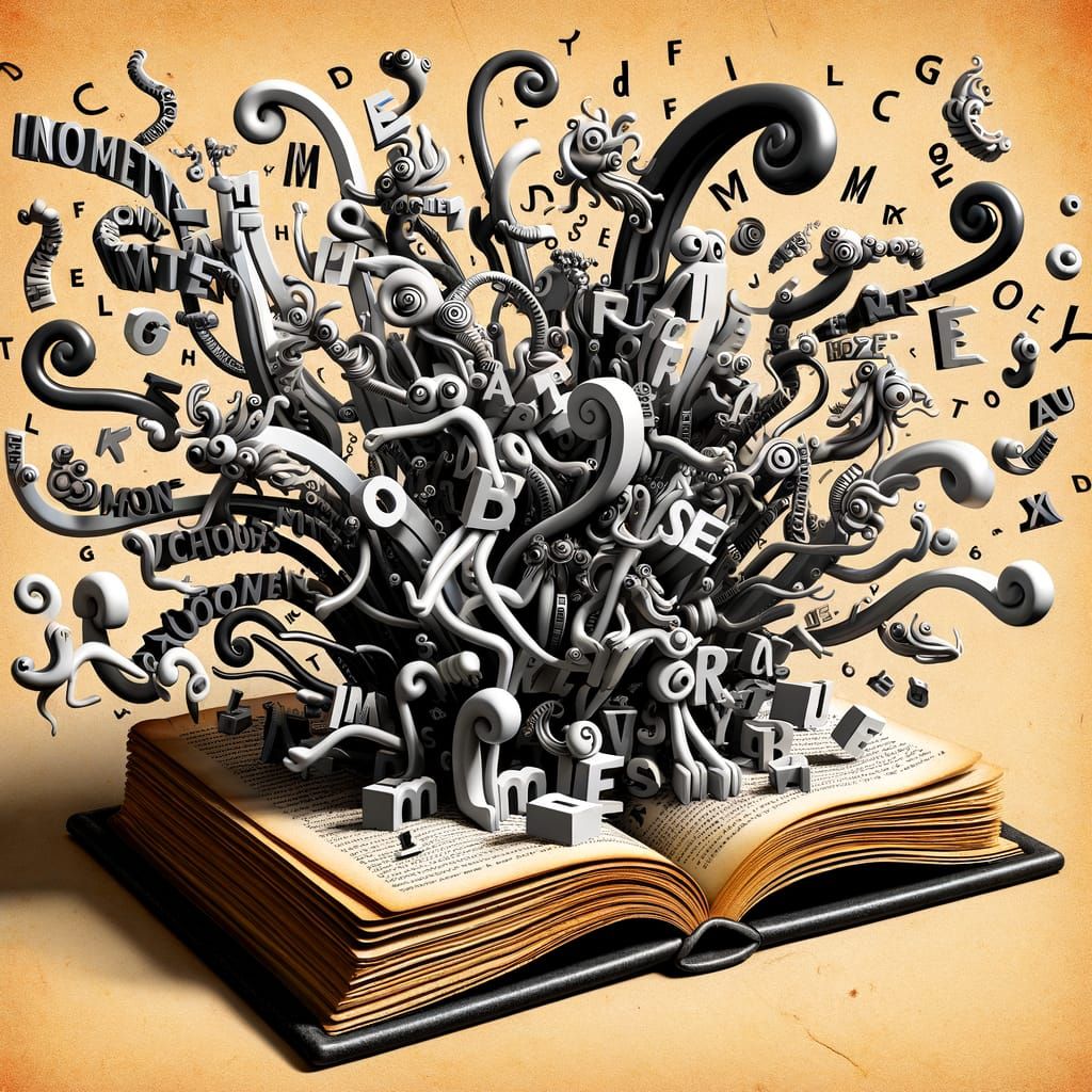 Words Come to Life: A Whimsical Scene