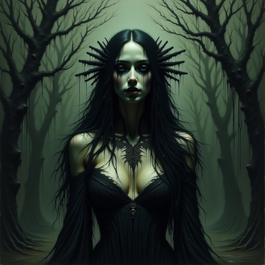 Siren of the Swamps in Mystical Reflection