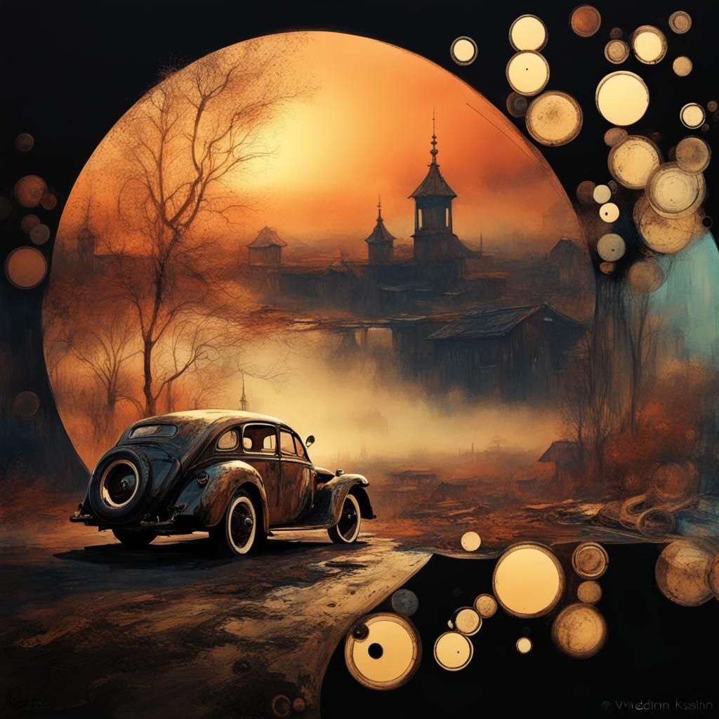 Wheeled Car in Style of Kashin