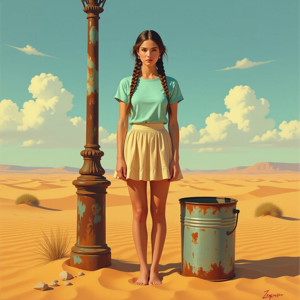 Standing in the desert