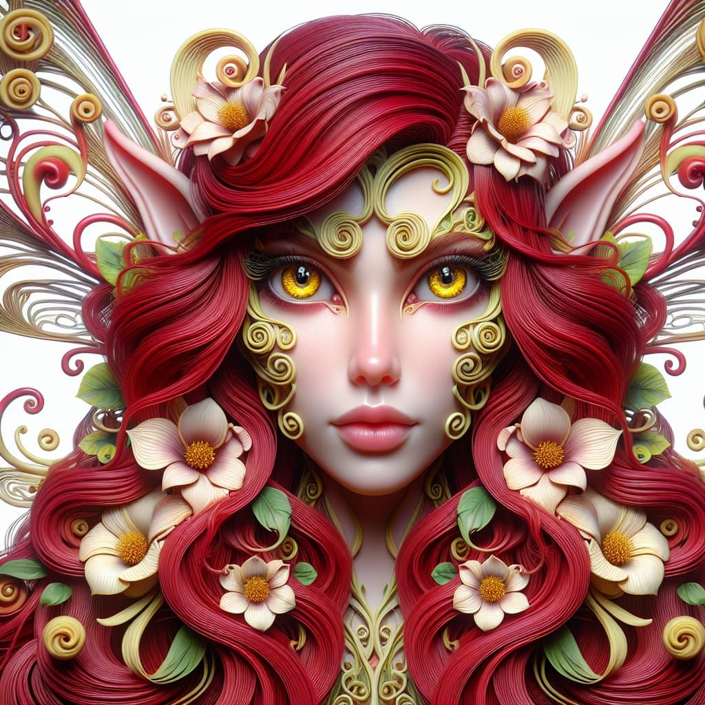 a hyperrealistic three dimensional  illustration of an intri...