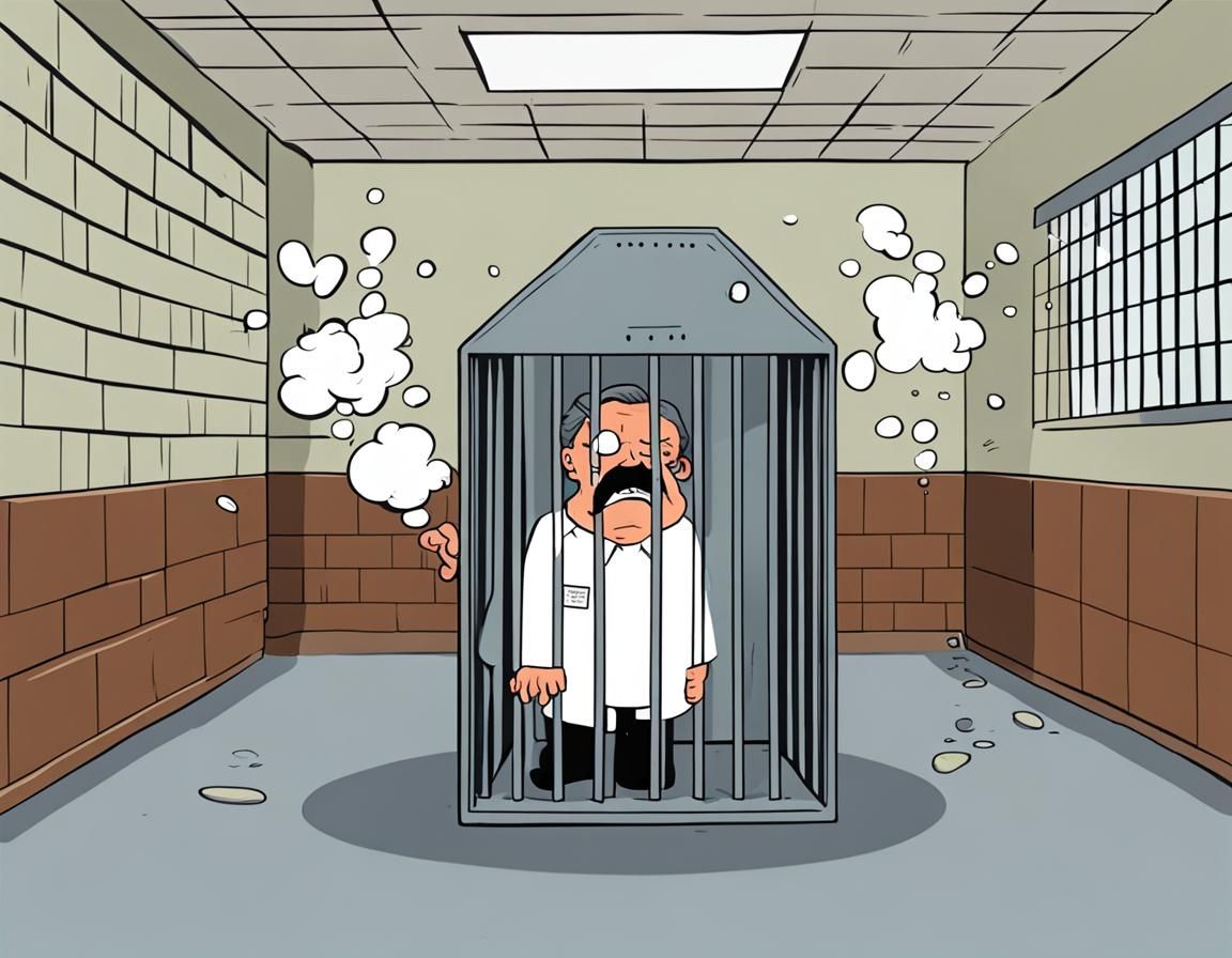 Cartoon Hannibal Lecter Farting in Jail