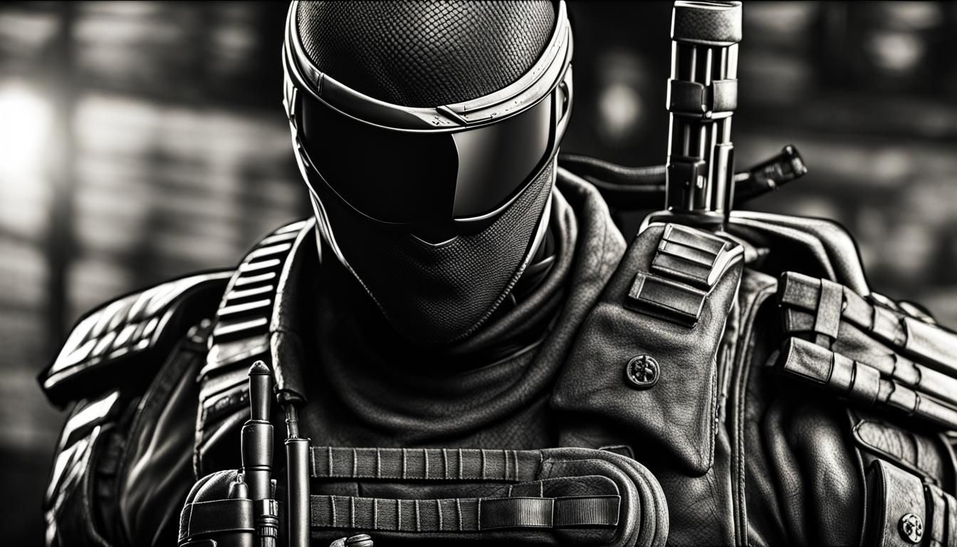 Hyperrealistic Snake-Eyes Portrait with Cinematic Lighting