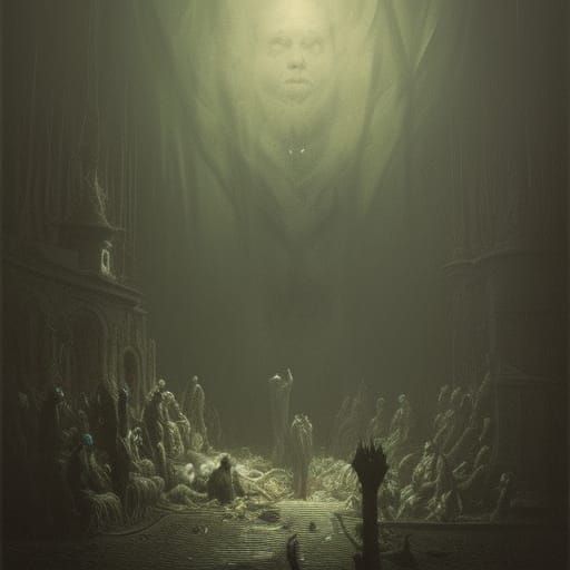 Horrific Vision of Failure: Doré and Rutkowski Style