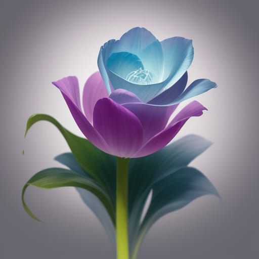 Surreal Tulpe Fusion in Hyperrealistic Splash Art Style