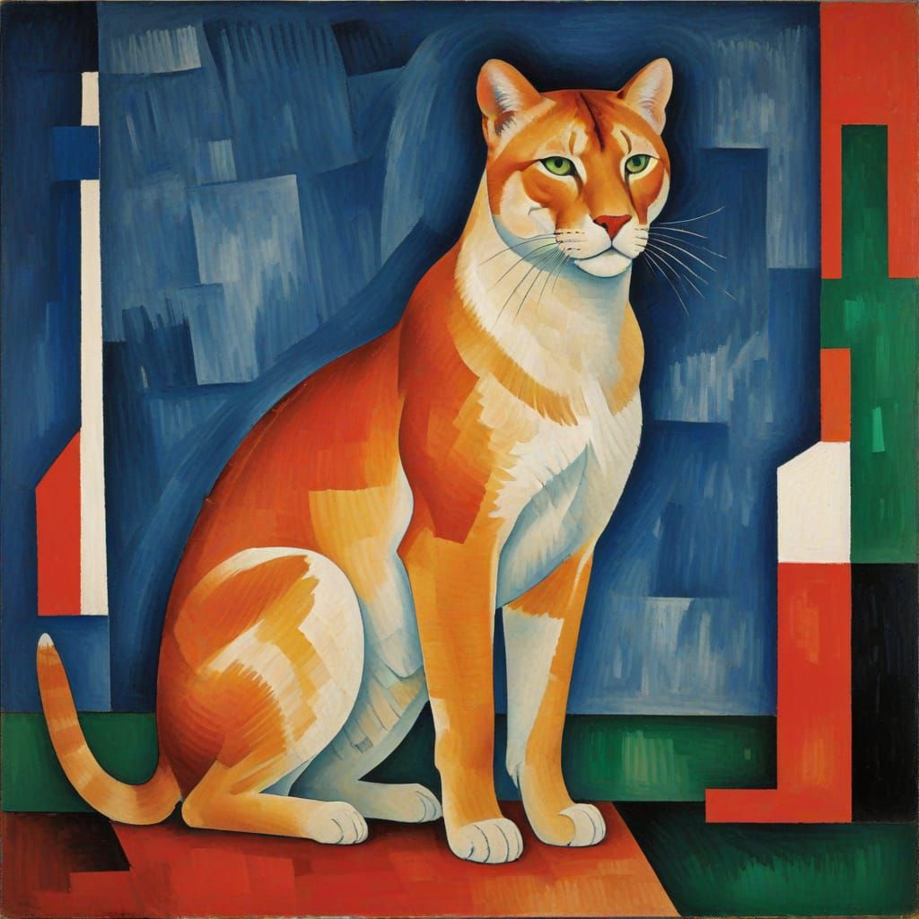 Big Cats Reveal Colossal Scale in Modigliani and Malevich St...