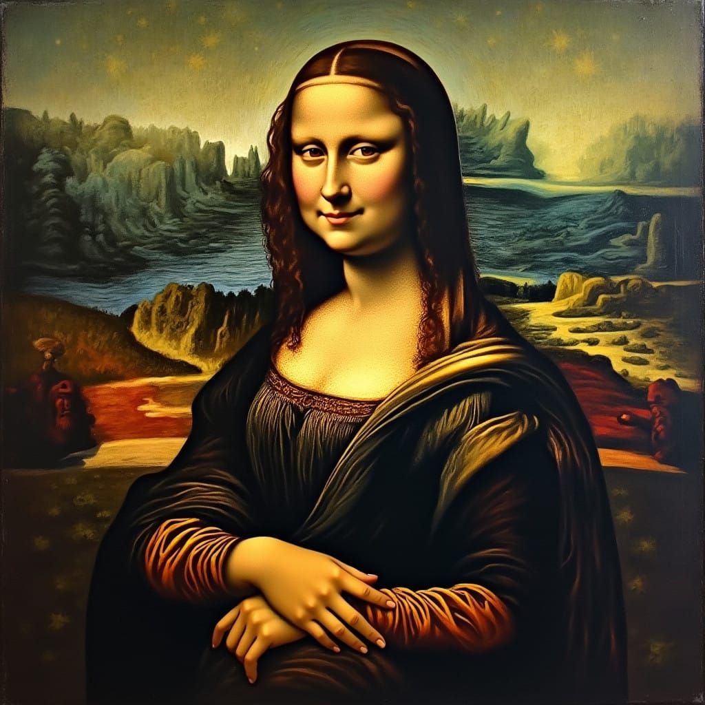 Leonardo da Vinci Creates Mona Lisa in a Fusion of Renaissan...