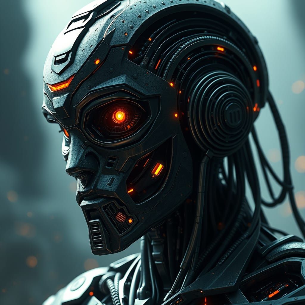 Android Replicant Epic Cinematic Digital Painting