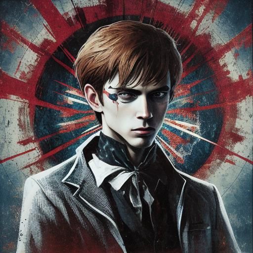 Abstract Rorschach Inkblot Test Card