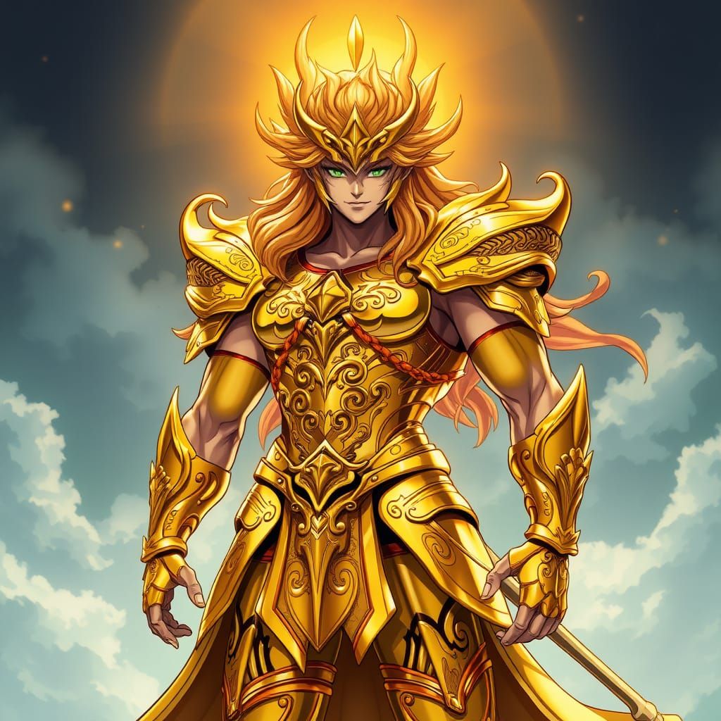 Majestic Saint Seiya Aphrodite Warrior in Golden Armor