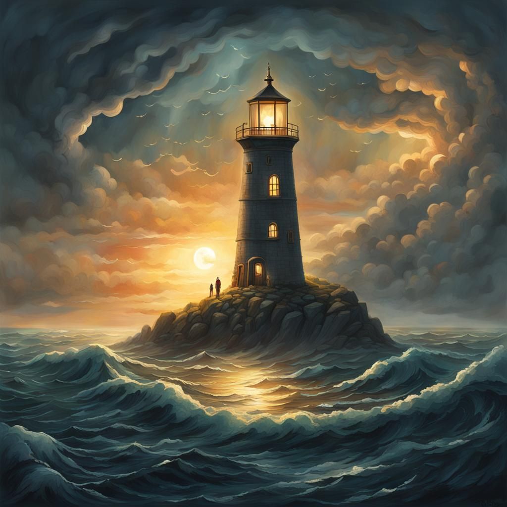 Beacon of Hope Lights the Shoreless Sea