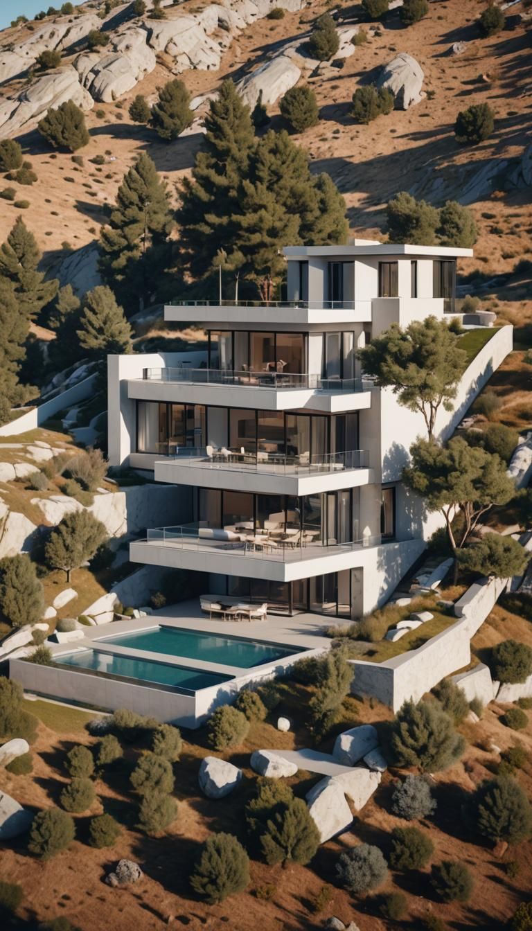 Modern Luxurious House in Serene Landscape